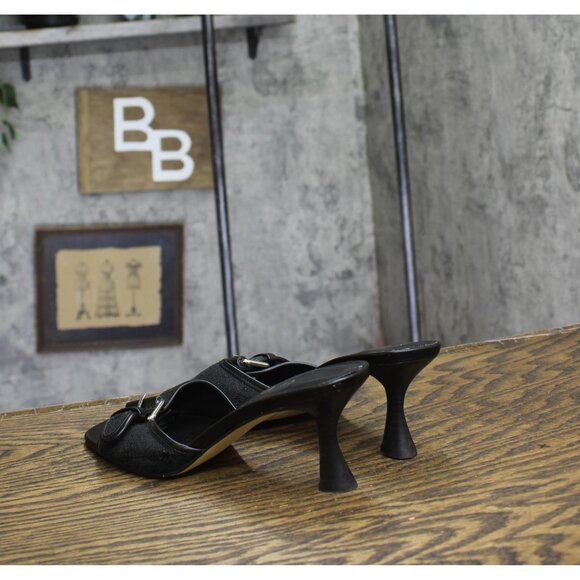 Guess Womens Buckle Dista Heeled Sandal GWDISTA2 Black 6.5M - Picture 2 of 8